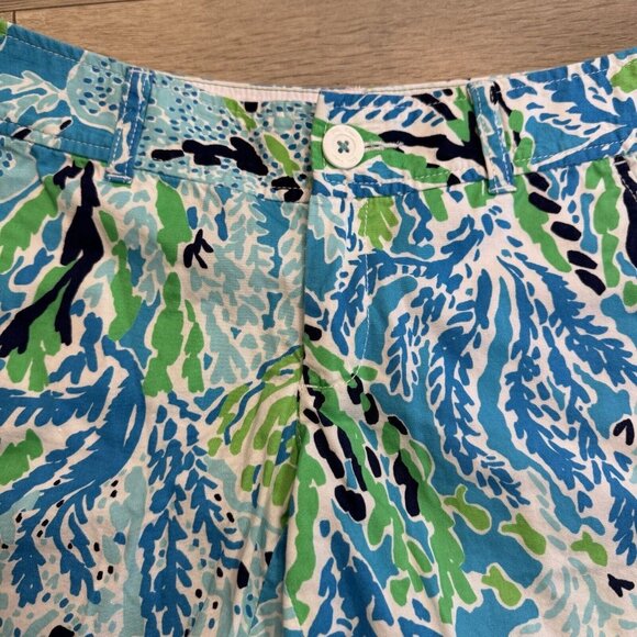 Lilly Pulitzer The Callahan Short Let’s Cha Cha Blue Size 2 - Picture 2 of 7